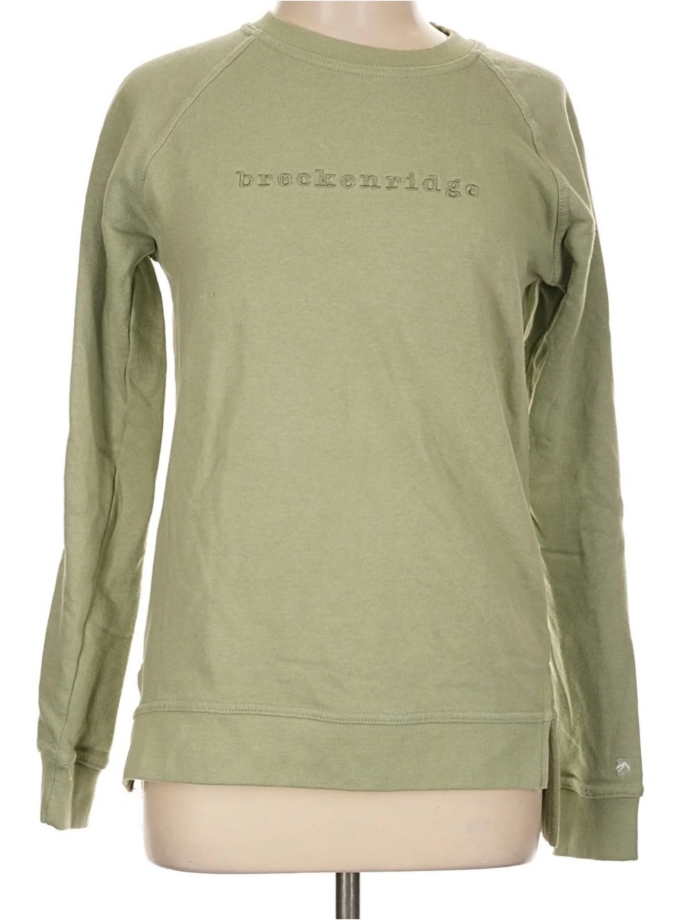 Outfitter Trading breckenridge Olive Green Pullover Crewneck Sweatshirt